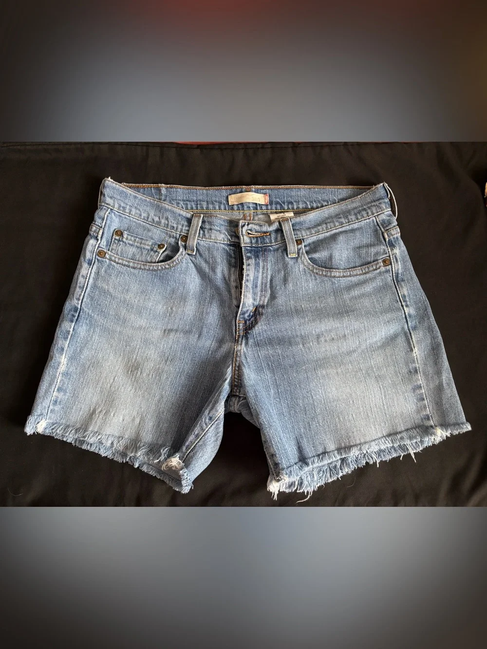 Levi's Light Blue Denim Cutoff Shorts